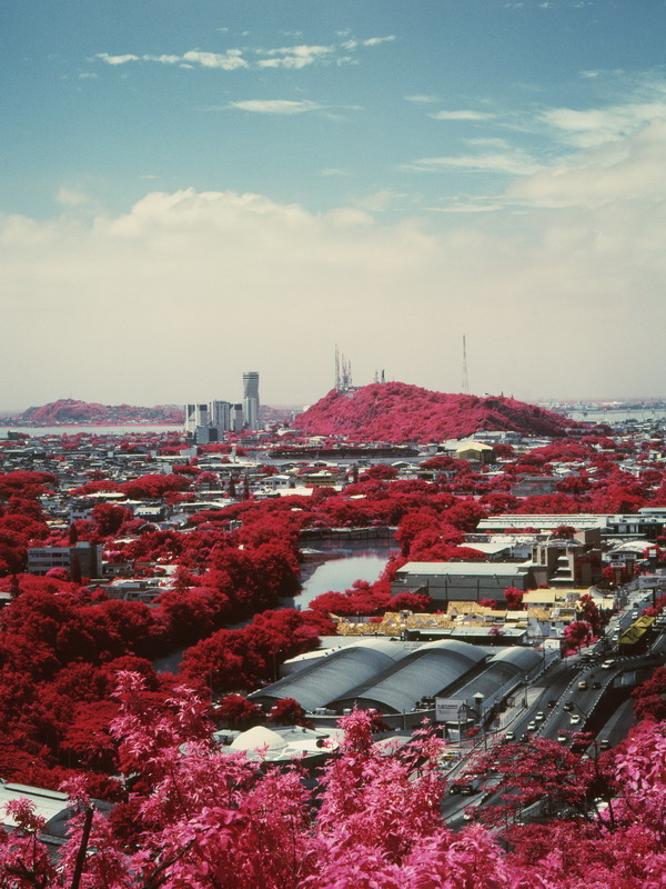 Những bức ảnh hồng ngoại nhấn mạnh cuộc chiến giữa đô thị và tự nhiên của Vicente Muñoz