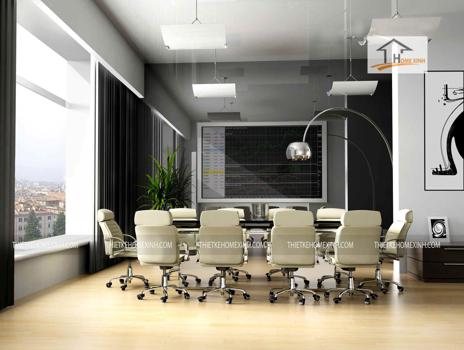 Thiết kế nội thất văn phòng cao cấp – Home Xinh