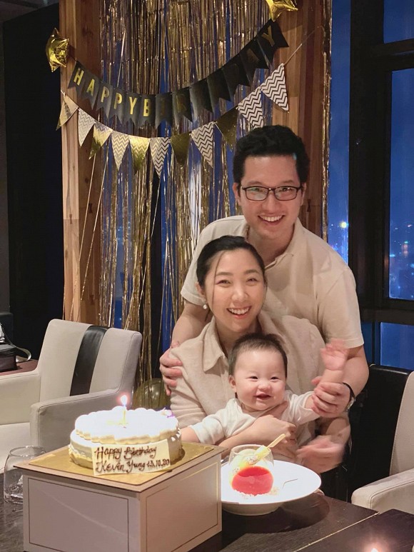 Em gái Trấn Thành mừng sinh nhật chồng ngoại quốc, nhan sắc thăng hạng sau khi bị chê béo