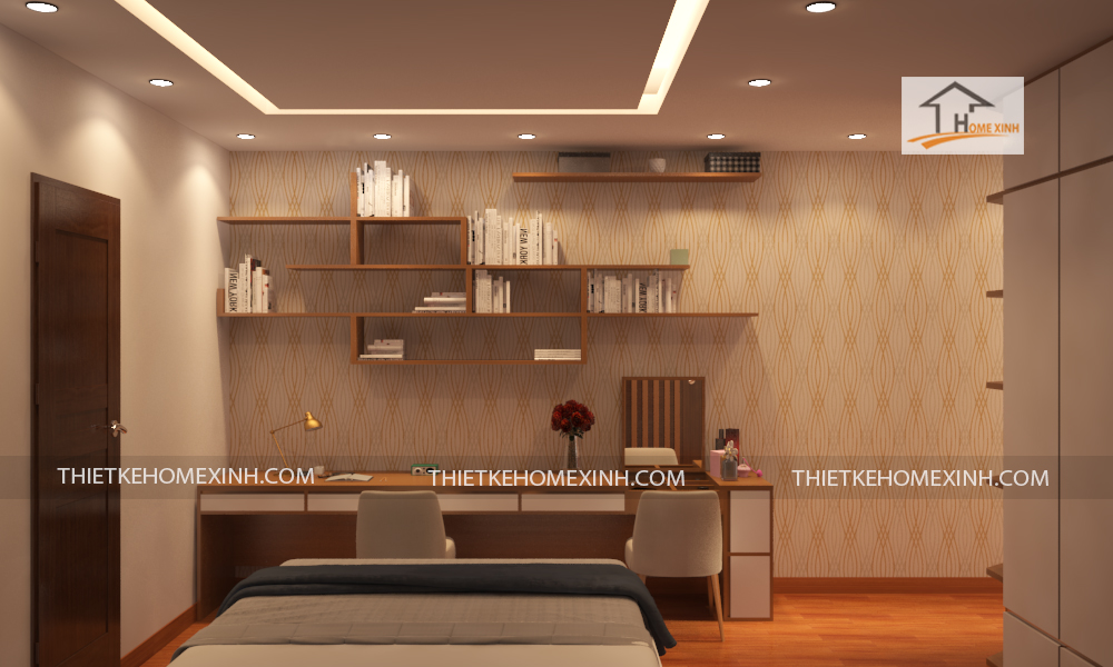 Thiết kế nội thất căn hộ chị Huệ 09B – Chung  cư Gemek