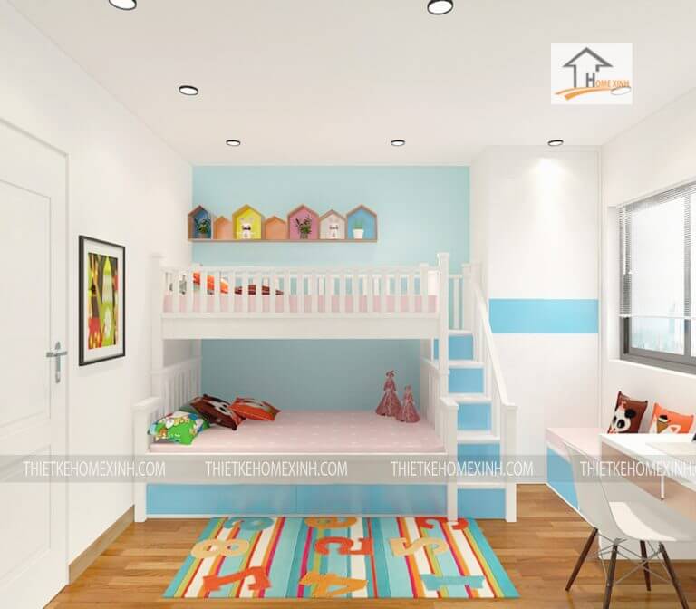 Thiết kế phòng ngủ gác mái dành cho trẻ em và những điều cần lưu ý