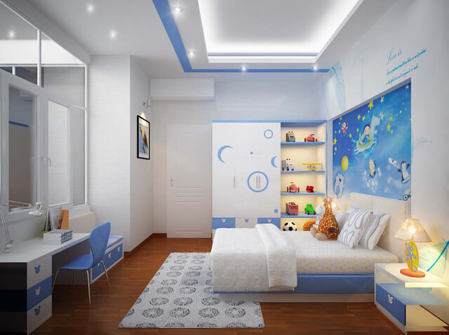 Nội thất phòng ngủ trẻ em hiện đại khiến bé thích mê