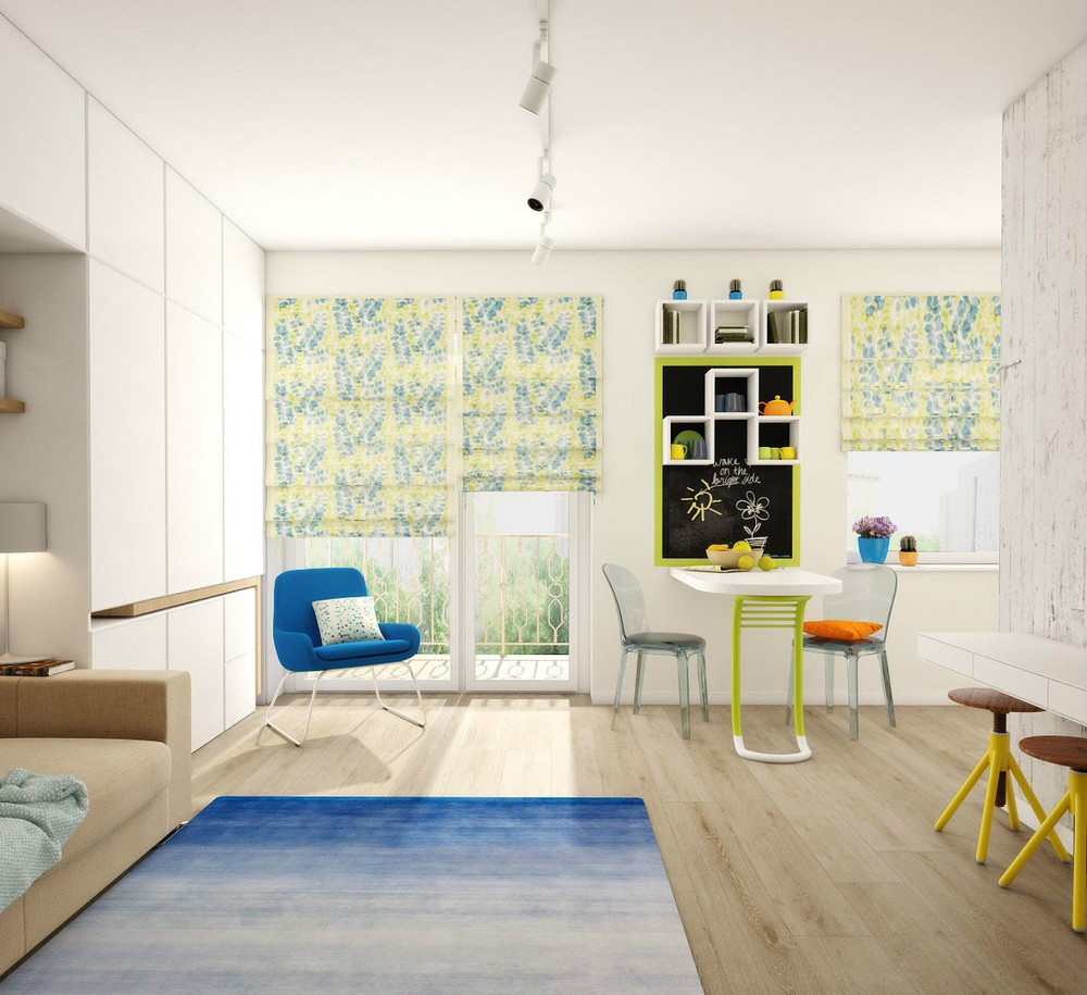 Thiết kế nội thất chung cư cực chất với căn hộ vẻn vẹn 25m2