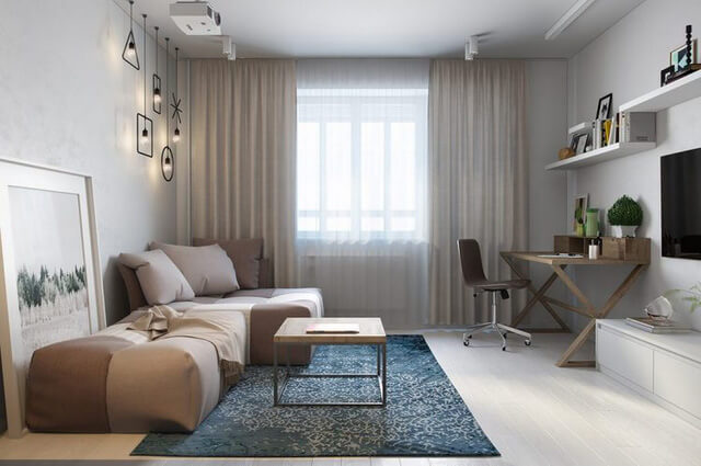 Thiết kế nội thất chung cư độc thân – Căn hộ studio