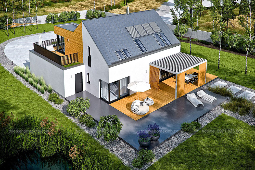 Tổng hợp các mẫu thiết kế nhà mái thái đẹp nhất – HomeXinh