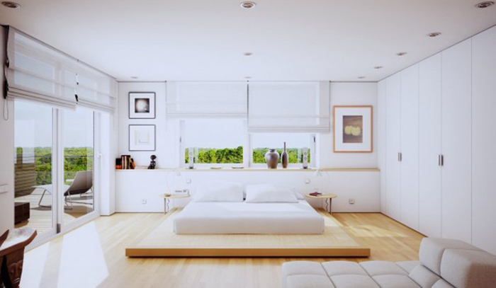 Trang trí phòng ngủ không giường – xu hướng mới cho phòng ngủ hiện đại