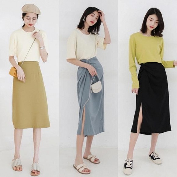 Bỏ quần ống rộng đi! 'Knitwear + hakama' phổ biến vào mùa thu năm nay, nó khiến bạn trở nên thời trang hơn và thon gọn hơn